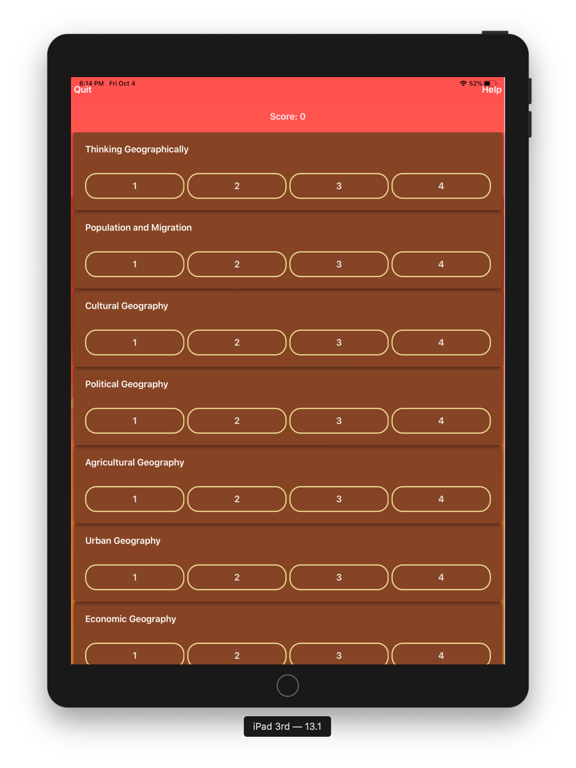 Screenshot #5 for iScore5 APHG