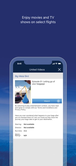 united airlines tv checked baggage