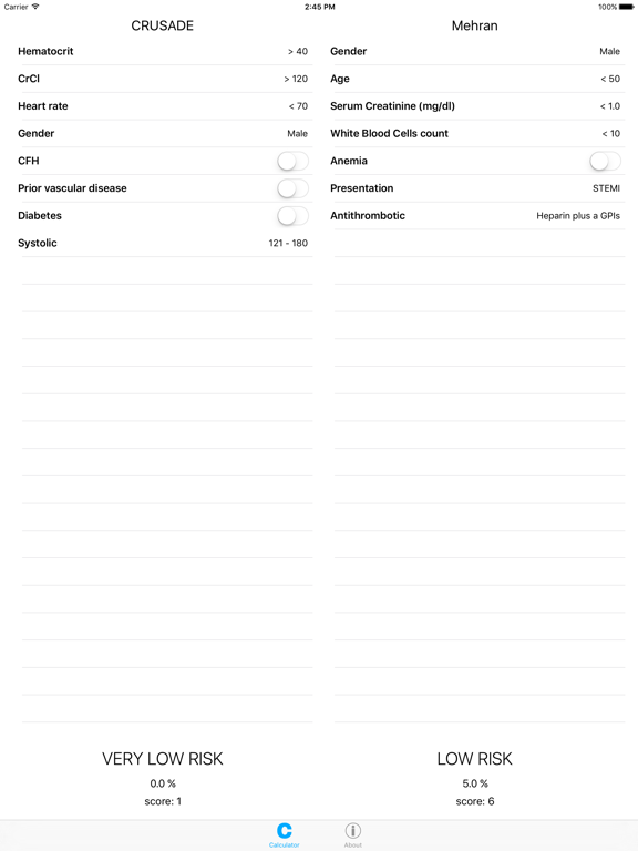 Screenshot #4 pour CRUSADE Score Calculator