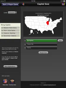 Capital Quiz HD screenshot #3 for iPad