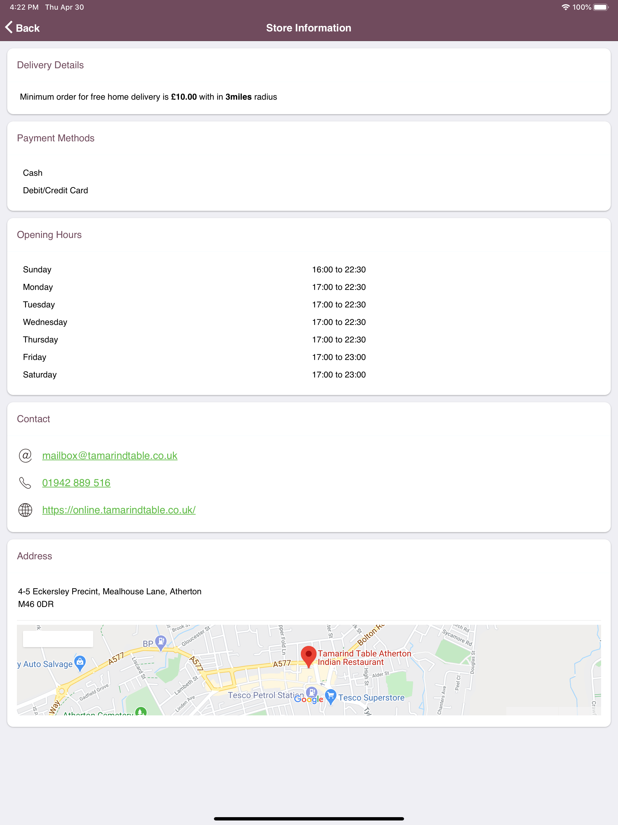 Tamarind Atherton screenshot 6