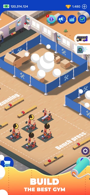 Idle Fitness Gym Tycoon Game On The App Store - game roblox fitness center