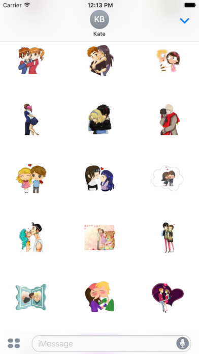 Screenshot 4 of Valentine Romance Sticker App