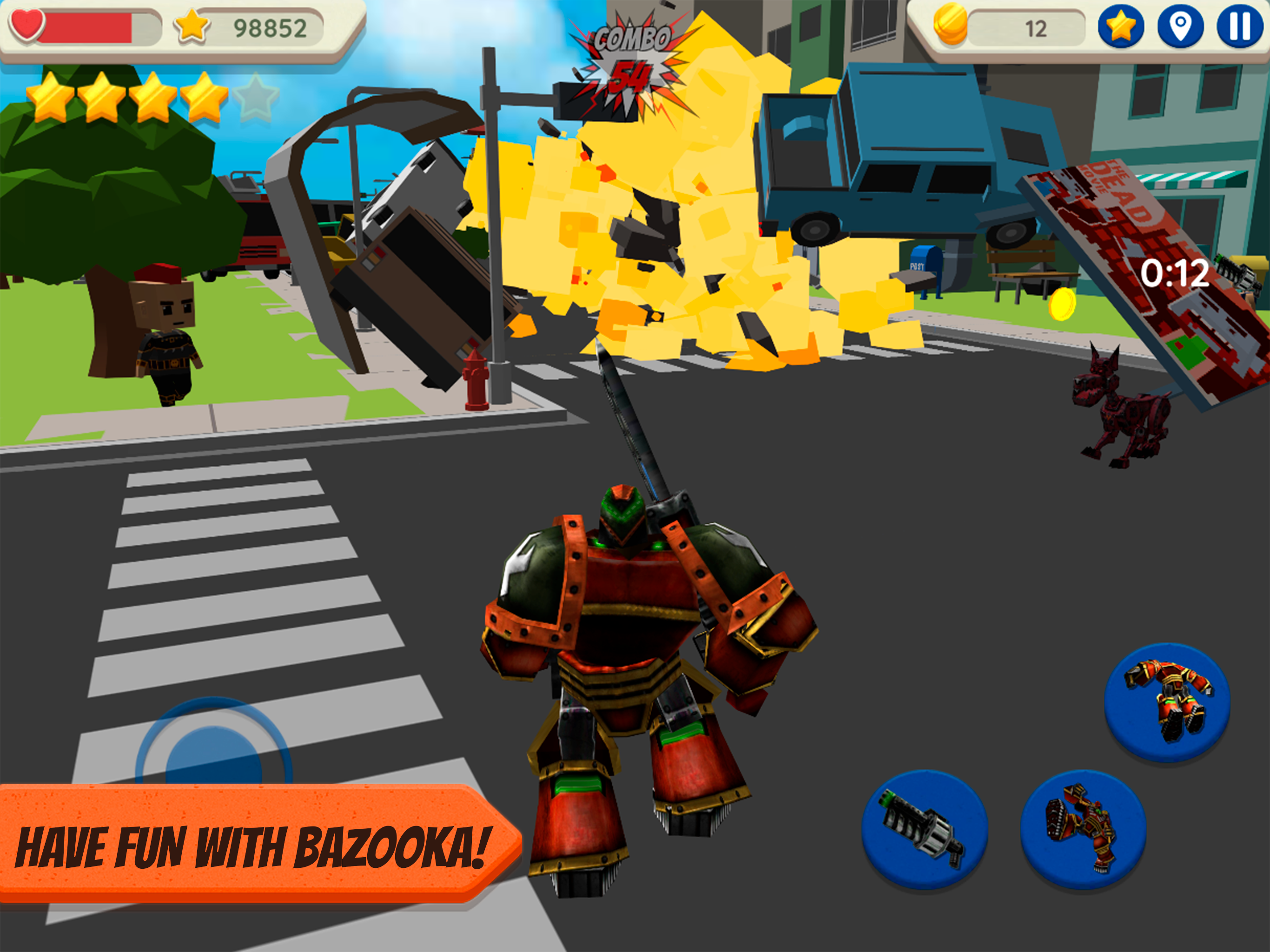 Robot Hero: City Simulator 3D screenshot 9