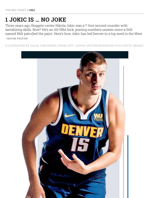 ESPN The Magazine iPad screenshot