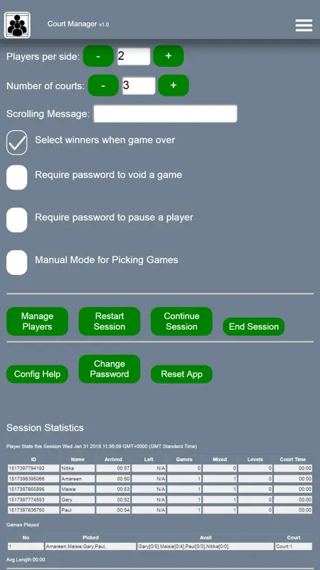 Court Manager screenshot 3 of 4