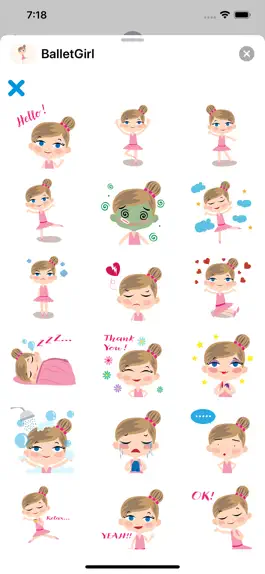 Game screenshot Animated Ballet GIRL Stickers apk