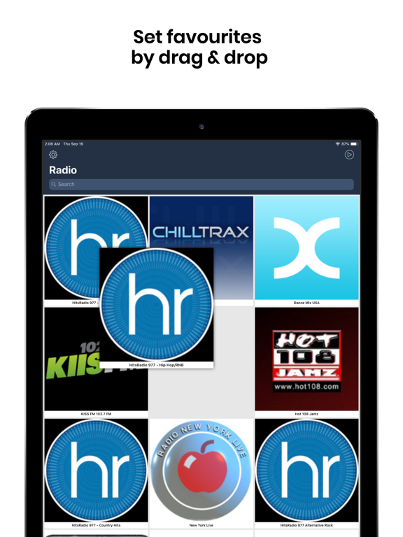 Radio and Music Live FM Player iPad screenshot 4 - Music app