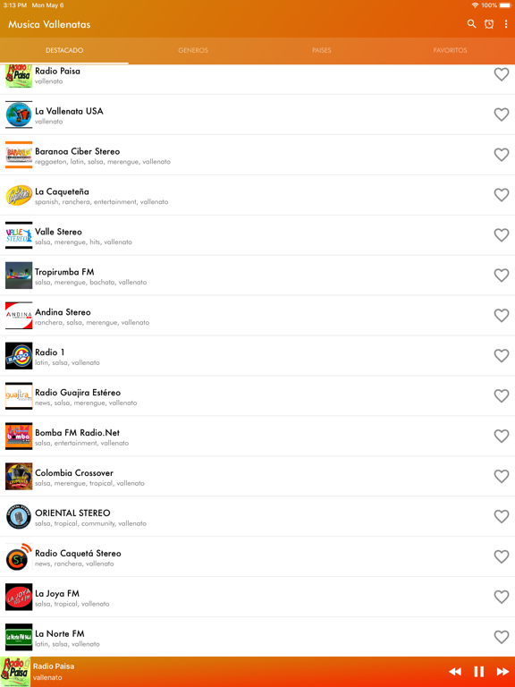 Screenshot #4 pour Musica Vallenatas Radio