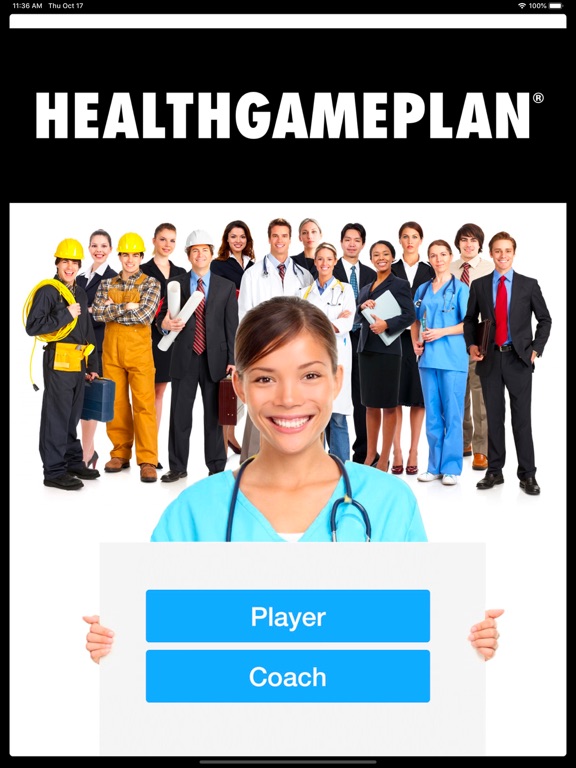 HealthGamePlan iPad screenshot 1 - Health & Fitness app