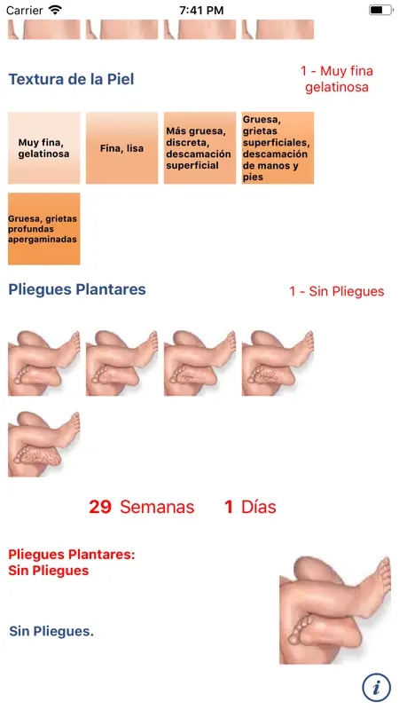 Neonatología: Método Capurro screenshot 3 of 4
