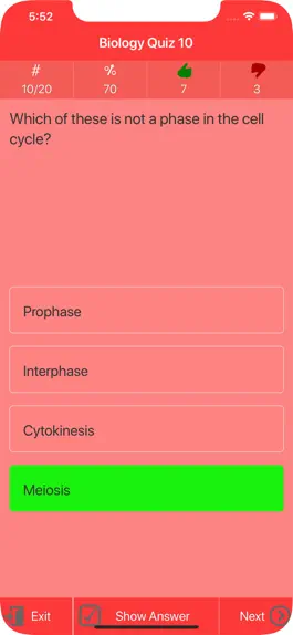 Game screenshot College Biology Quiz hack