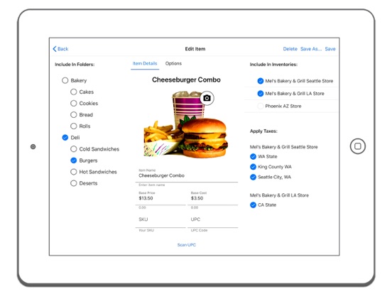 Rhombus POS iPad screenshot 4 - Business app