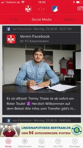 Game screenshot 1. FC Kaiserslautern App hack