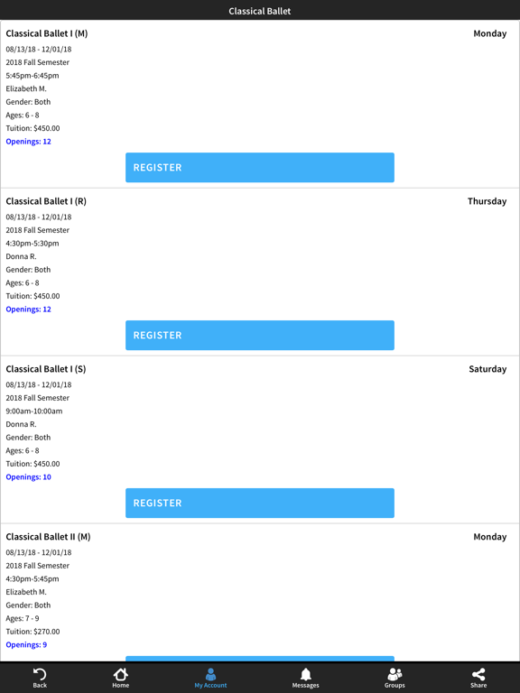 Louisville Ballet School iPad screenshot 4 - Lifestyle app