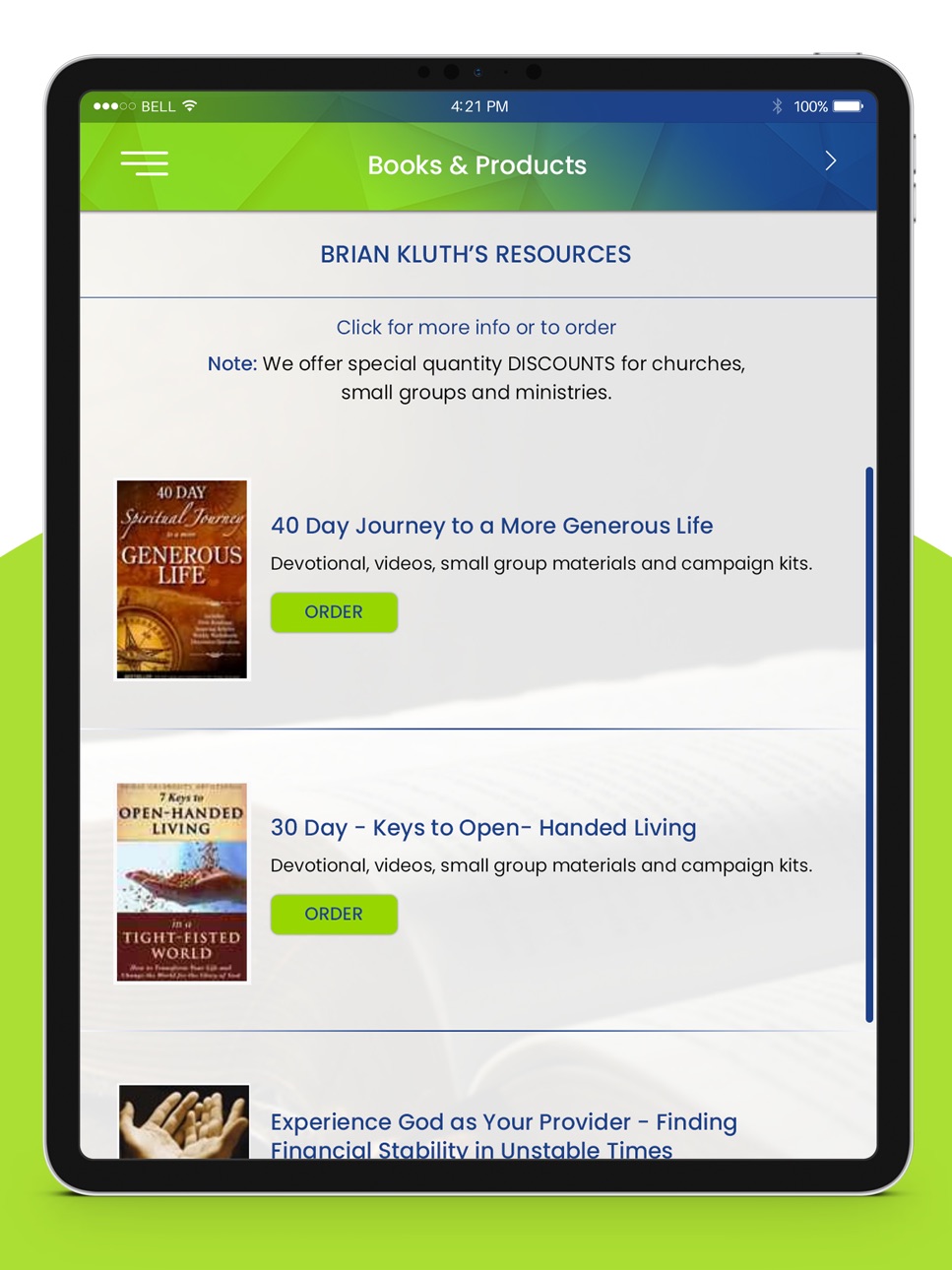 iPad screenshot