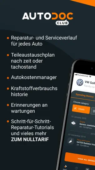 Screenshot von AUTODOC CLUB - Autowartung auf dem iPhone 1