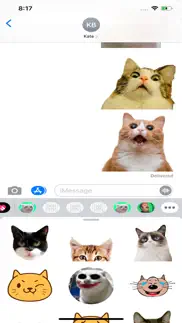 best cat stickers wastickerapp iphone screenshot 1