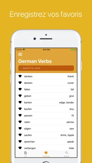 Capture d'écran de Verbes Allemands (Plus) sur iPhone 5