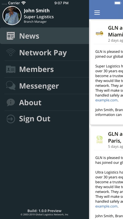 GLN - Global Logistics Network