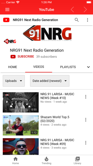 NRG 91 iPhone screenshot 6 - Music app