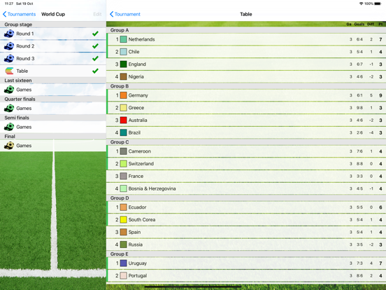 Tournament Soccer iPad screenshot 2 - Sports app
