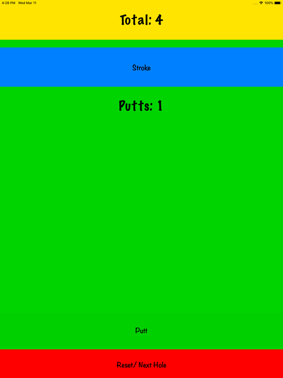 My Simple Golf Score iPad screenshot 2 - Sports app