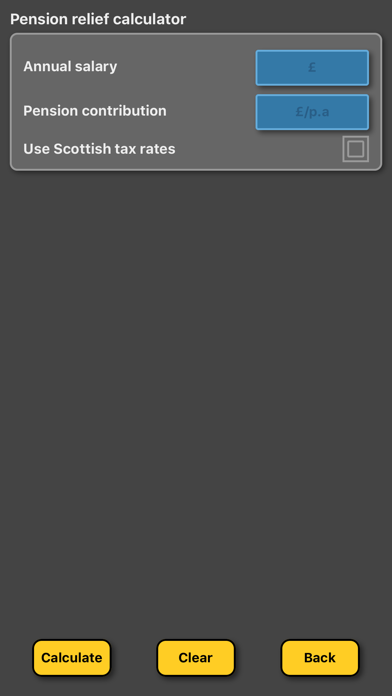 Screenshot #3 pour Pension tax relief calculator