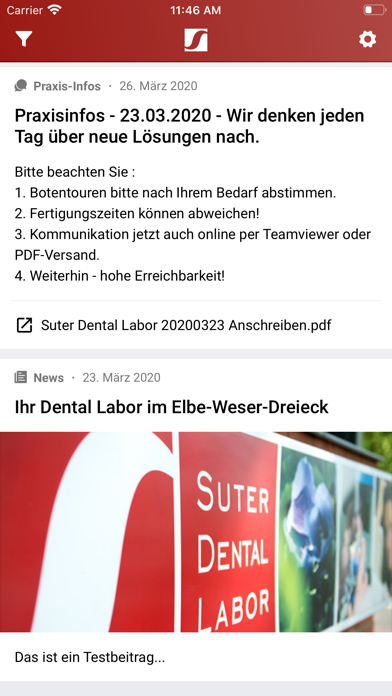 Suter Dental Labor Screenshot