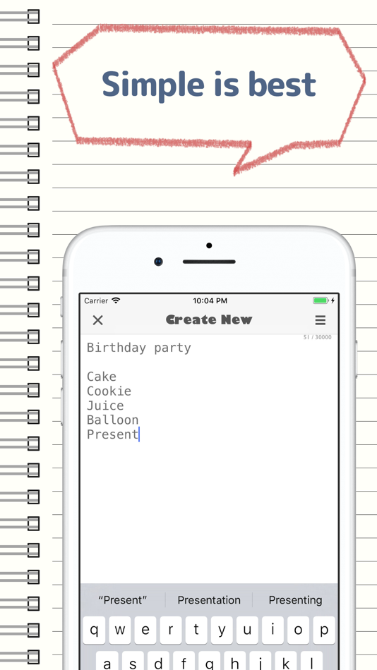 #2. MemoMemo -Simple Notepad- (iOS) 由: EasterEggs