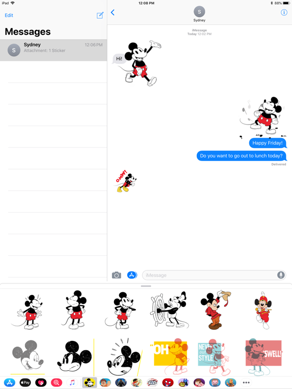 Screenshot #4 pour Disney Stickers: Mickey's 90th