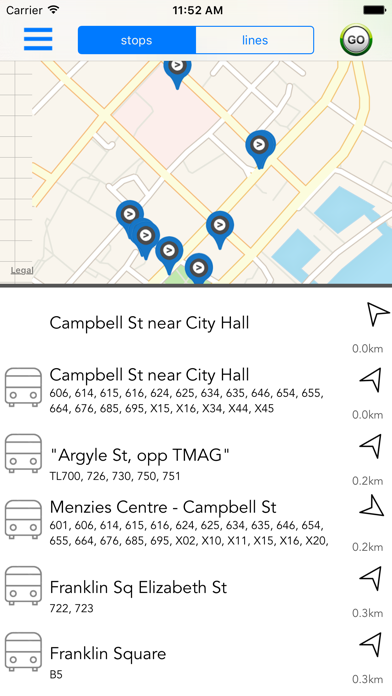 Screenshot #1 pour Hobart Buses