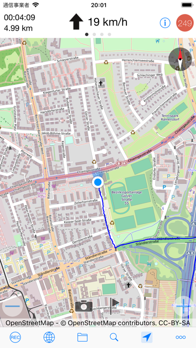 myTracks - The GPS-Lo... screenshot1