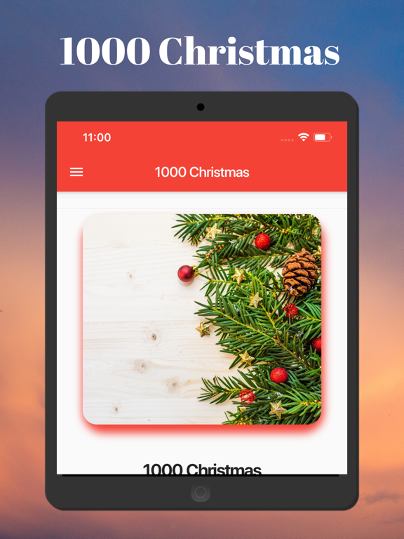 1000 Christmas Radio iPad screenshot