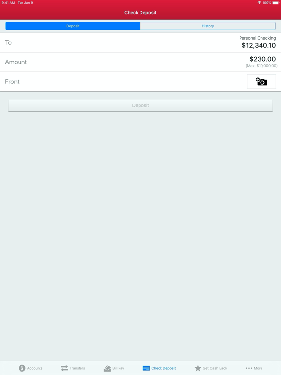 German American Mobile Banking iPad screenshot 7 - Finance app
