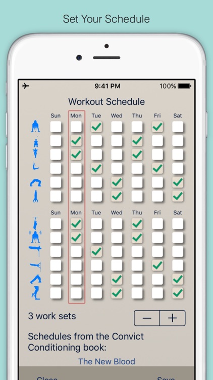 Convict Conditioning Workout Chart