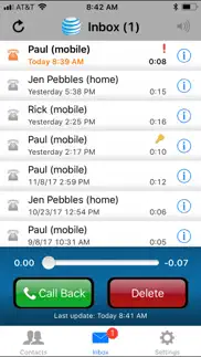 at&t voicemail viewer (work) iphone screenshot 3