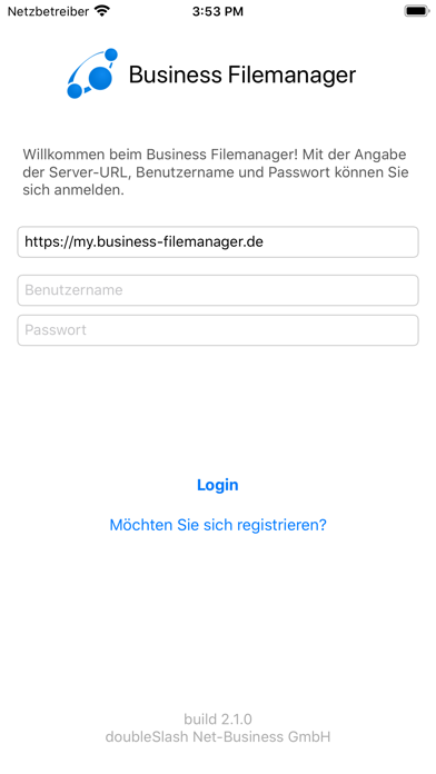 Business Filemanager Screenshot