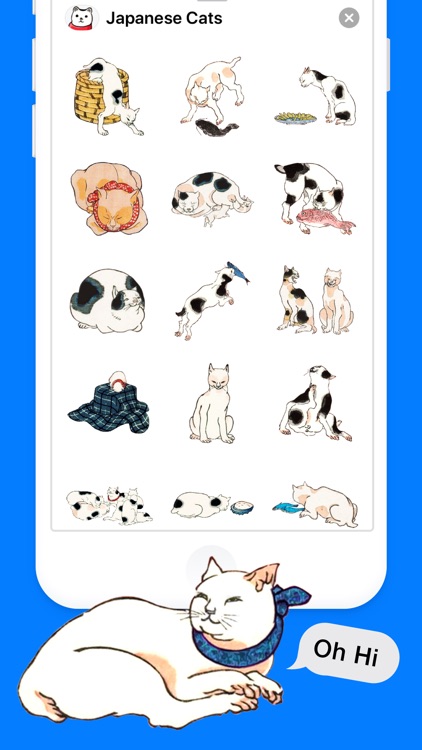 Japanese Cat Stickers