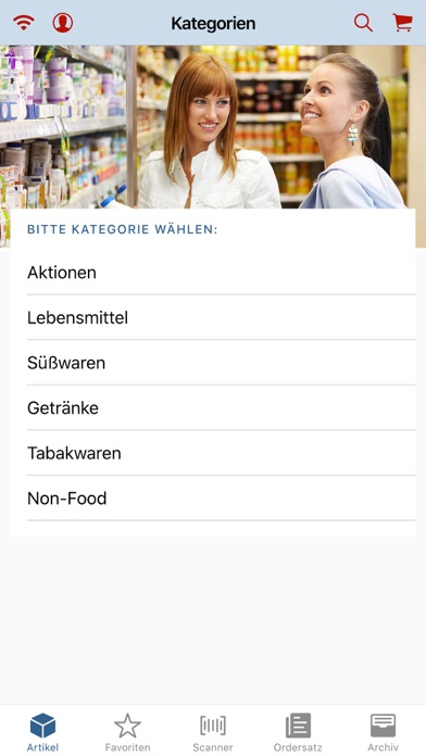 UTZ - B2B-Barcode- & Shop-APP Screenshot