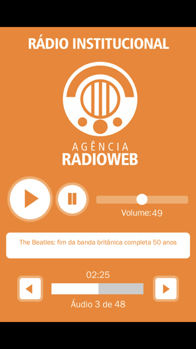 Screenshot #1 pour Rádio Institucional Radioweb