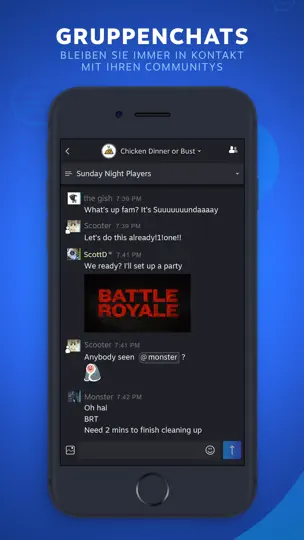 Screenshot von Steam Chat auf dem iPhone 5