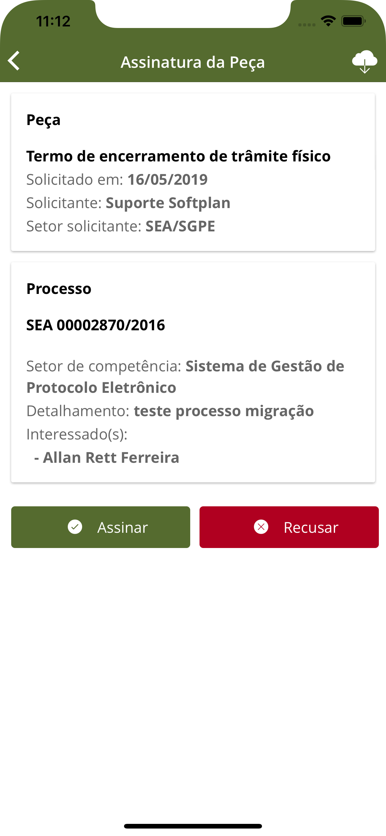 SGPe - Assinaturas