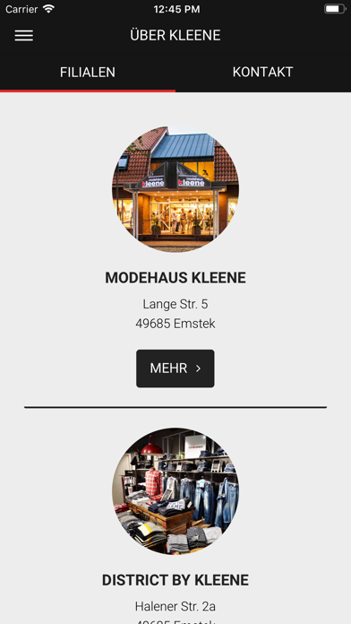Modehaus Kleene Screenshot