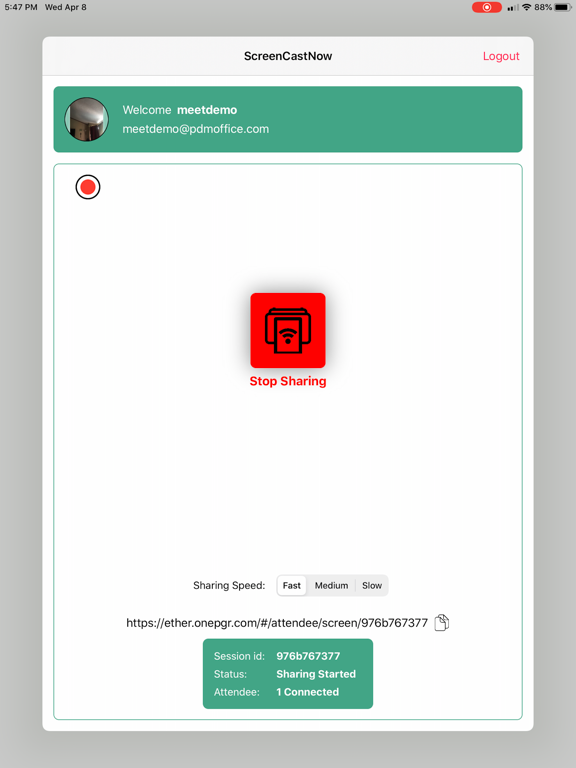 ScreenCastNow iPad screenshot 5 - Productivity app