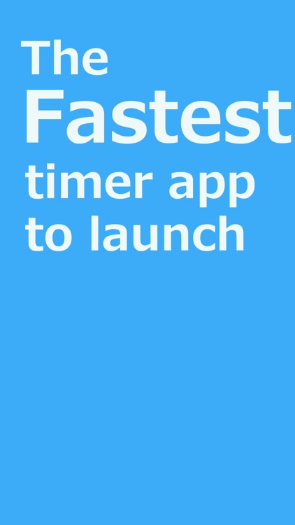 Quick Timer: The Fastest Timer