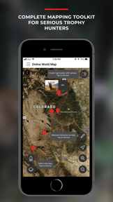 Lenzmark Hunt Hunting App, GPS screenshot