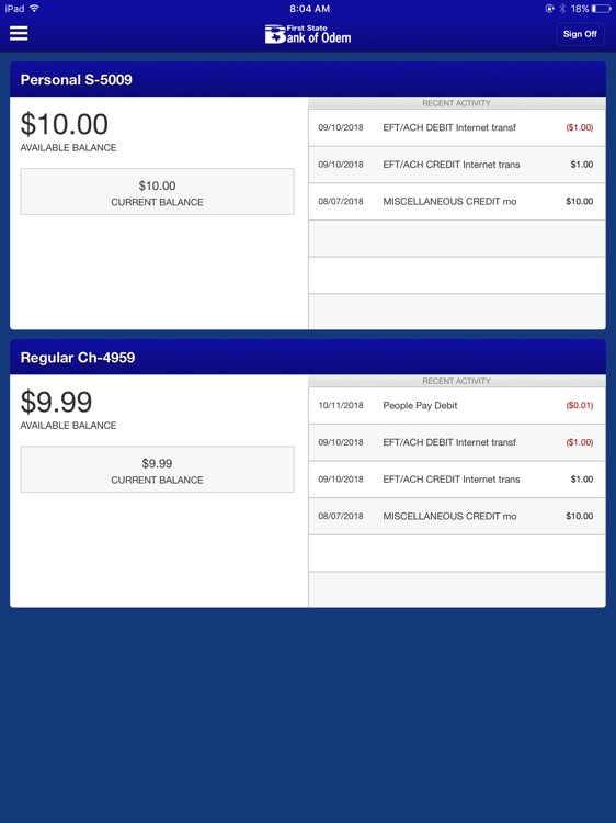 FSB Odem Mobile for iPad