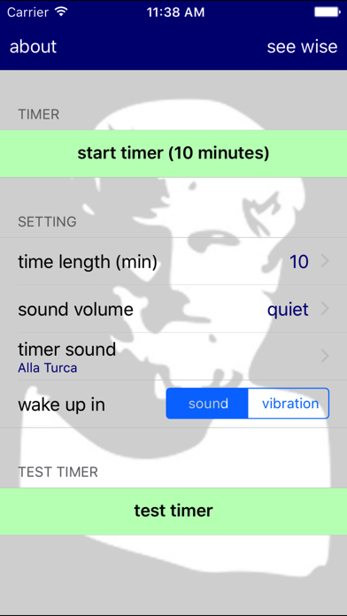 Wise Alarm Screenshot
