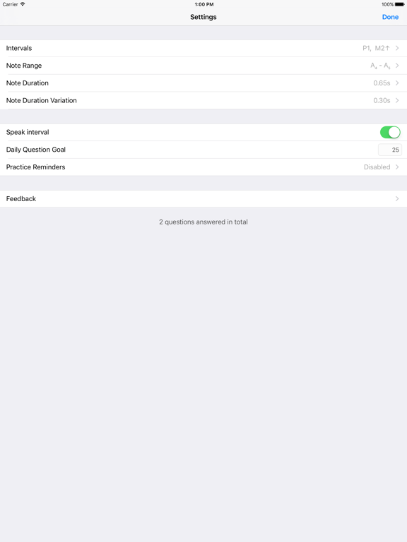 Tunerval iPad screenshot 3 - Music app